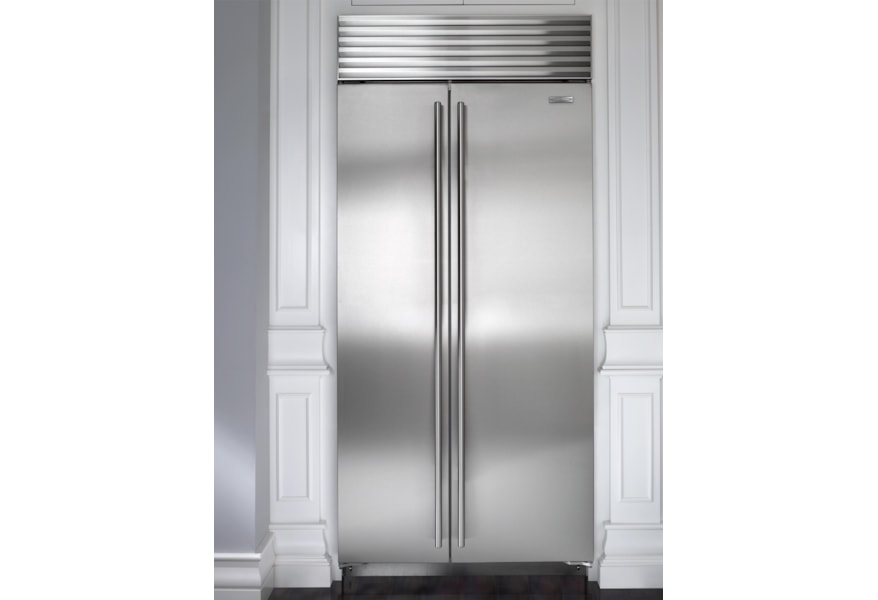 Bi42sdosub Zero 42 Classic Side By Side Refrigerator Freezer With Dispenser Panel Ready Judd Black