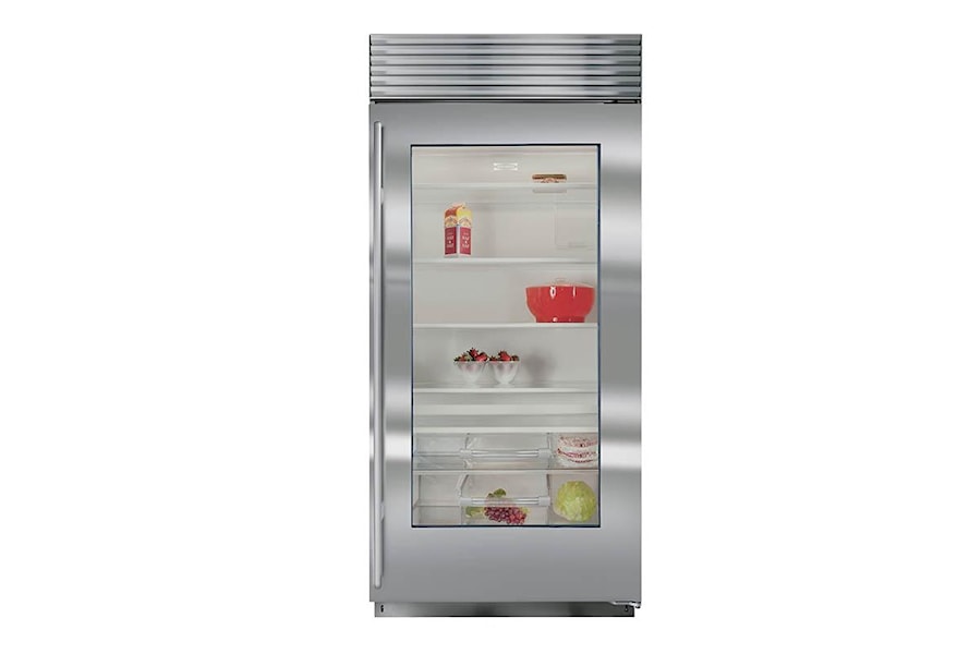 Roos elleboog afstuderen Sub-Zero BI-36RG 23.3 Cu. Ft. All Refrigerator with Glass Door | Furniture  and ApplianceMart | Refrigerator - Cabinet Depth: Bottom Freezer
