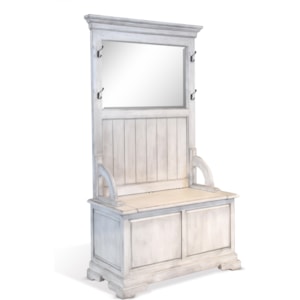 Sunny Designs 2040 Farmhouse Hall Tree W Bench Storage Powell S
