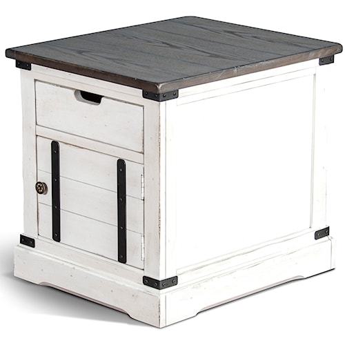 Sunny Designs 3270 Rustic End Table With Door Sparks Home Sunny Designs 3270 Rustic End Table With Door