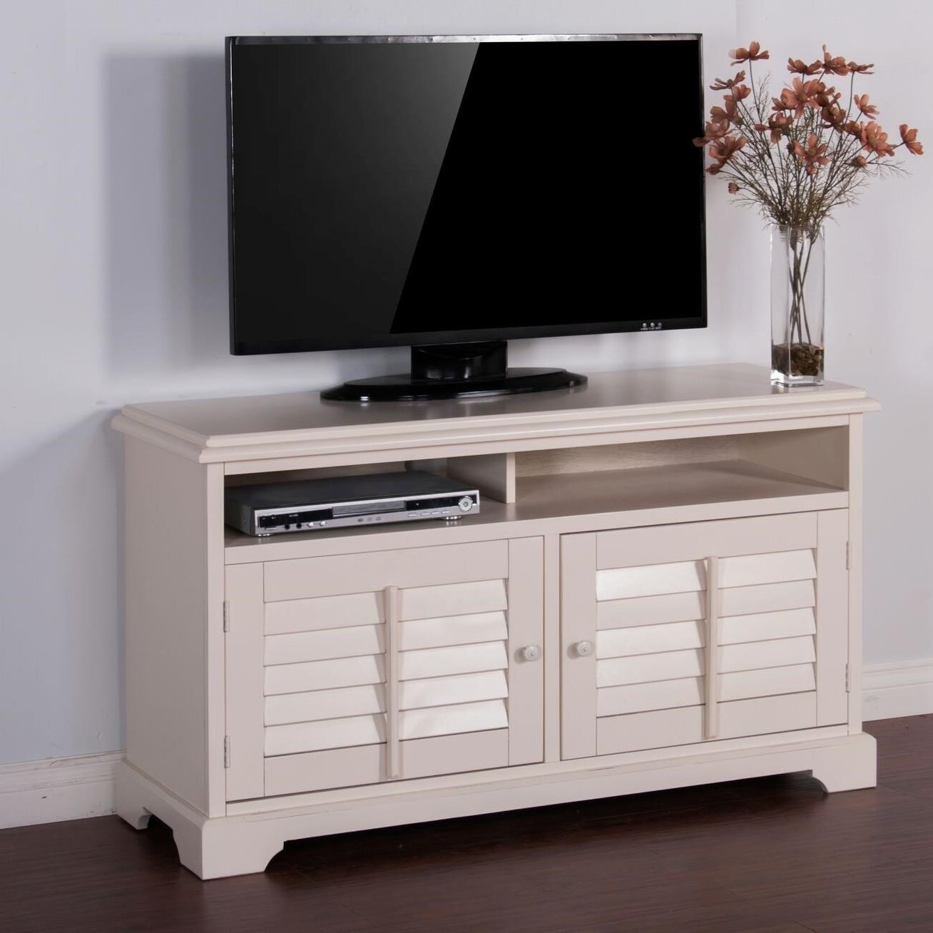 threshold shuttered door media stand