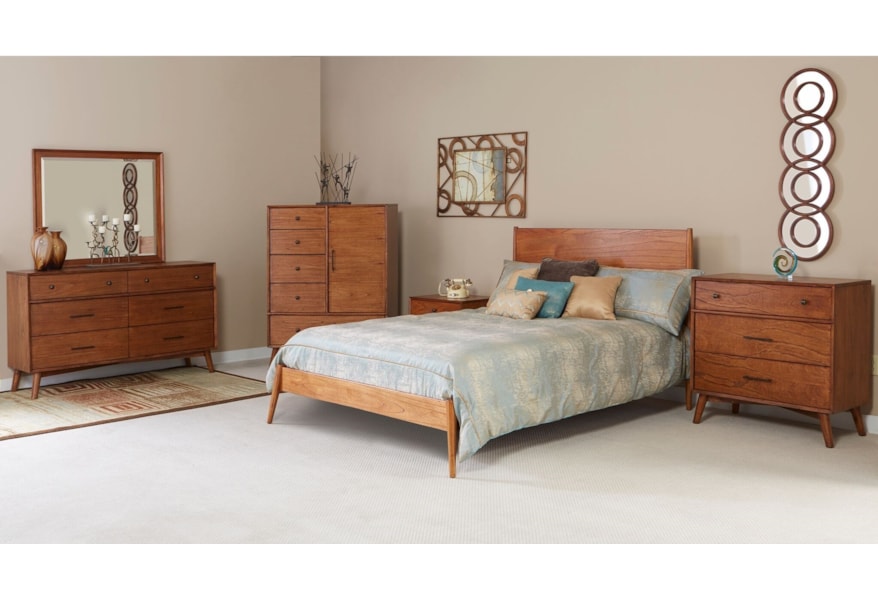 Sunny Designs American Modern Mid Century Modern Dresser With Felt Lined Top Drawers Fashion Furniture Dressers