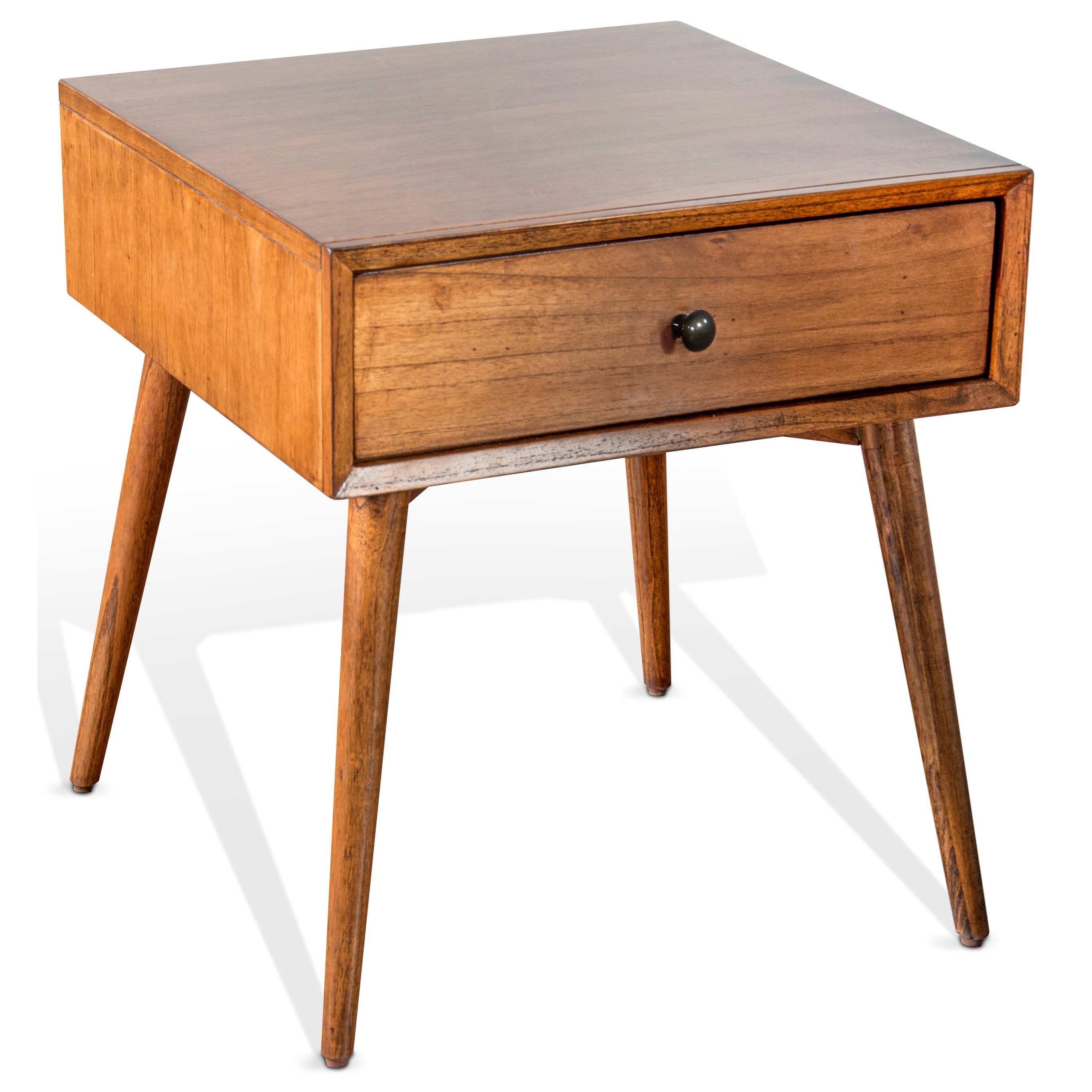 Sunny Designs American Modern Mid Century Modern Wood End Table