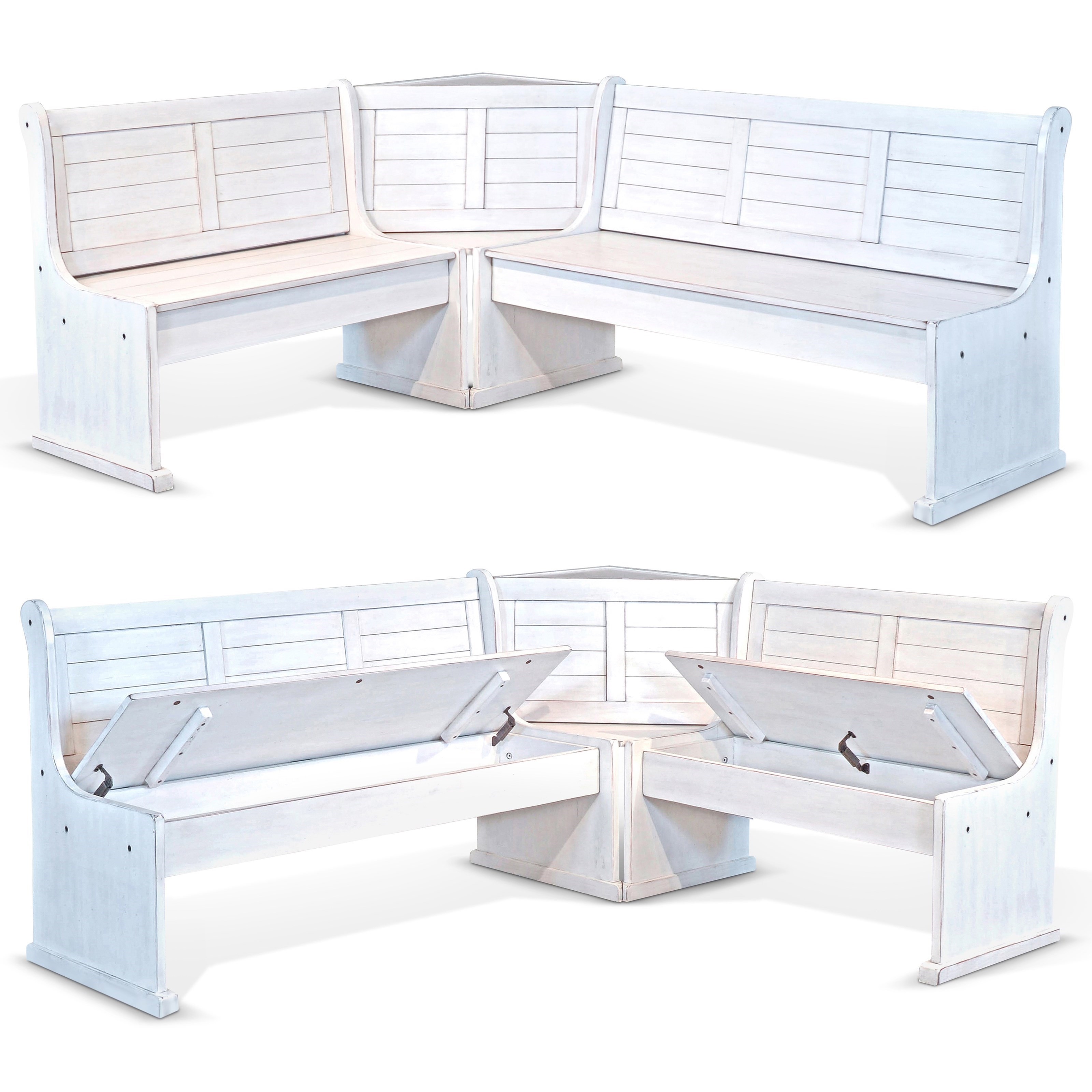 Sunny Designs Bayside Breakfast Nook Set With Side Chair Conlin S Furniture Table Chair Set With Bench