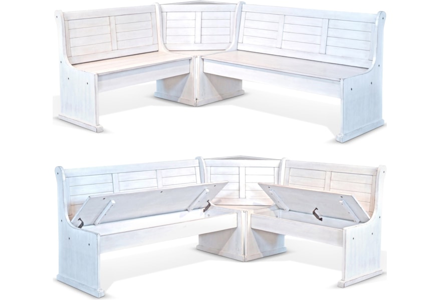 Sunny Designs Bayside Breakfast Nook Set Fashion Furniture