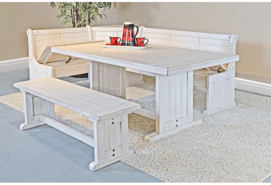 Sunny Designs Bayside Breakfast Nook Set Fashion Furniture