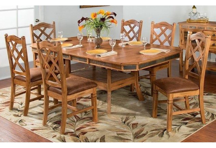 Sunny Designs Belfast 5 Piece Dining Room Table Set Includes Table And 4 Chairs Morris Home Dining 5 Piece Sets