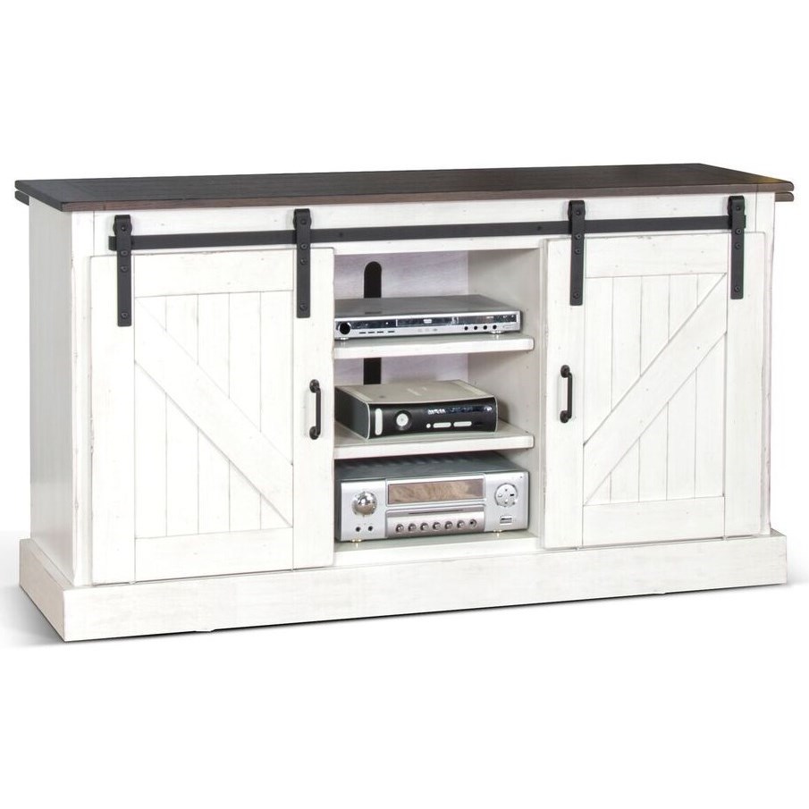 Sunny Designs Bourbon County 3577fc2 Cottage Tv Console With Sliding Barn Doors Furniture And Appliancemart Tv Stands