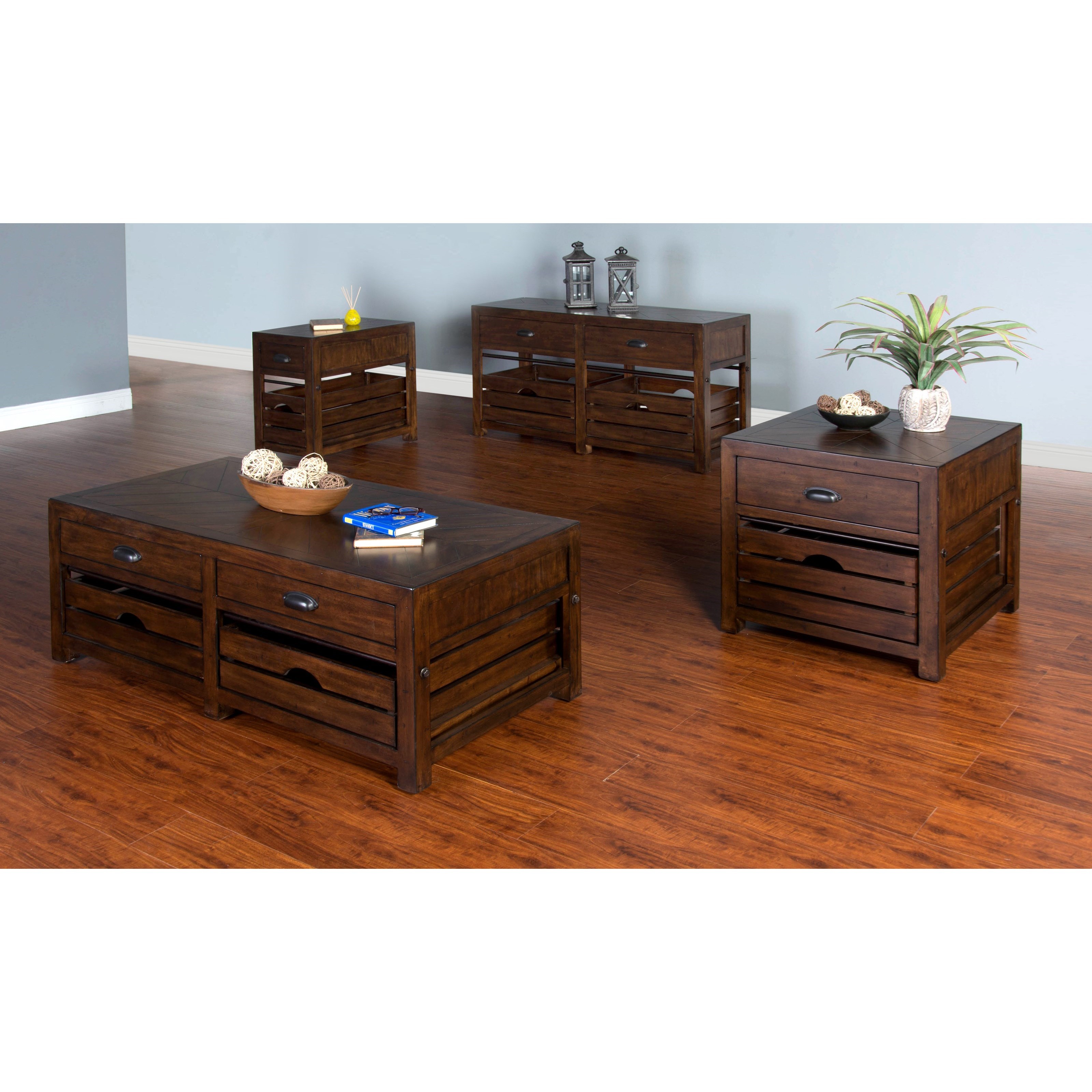Sunny Designs Canyon Creek 3266kw C Distressed Mahogany Coffee