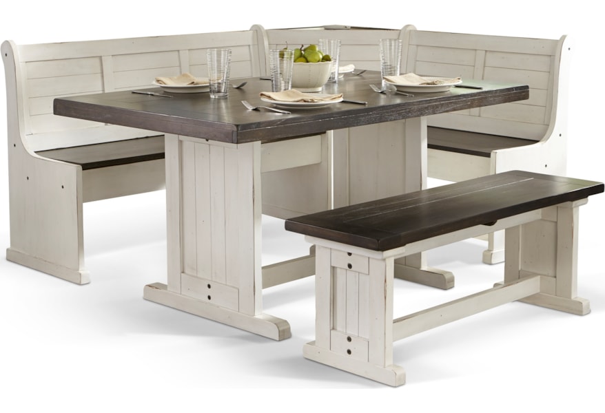 Sunny Designs Fairbanks Breakfast Nook With Two Tone Finish