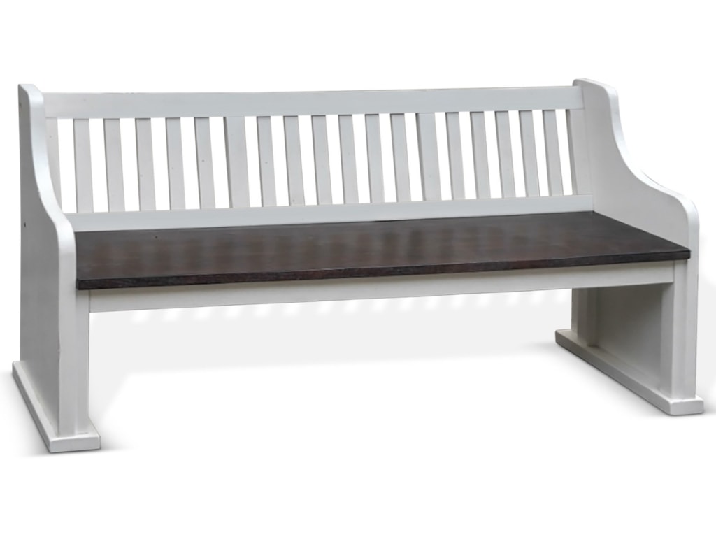 Sunny Designs Carriage House Cottage Style Dining Banquette Bench Dining Banquette Bench