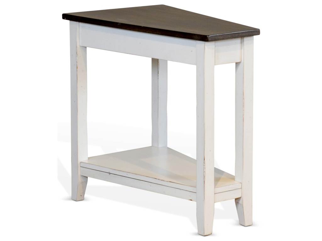 Carriage House Wedge Chair Side Table By Sunny Designs At John V Schultz Furniture