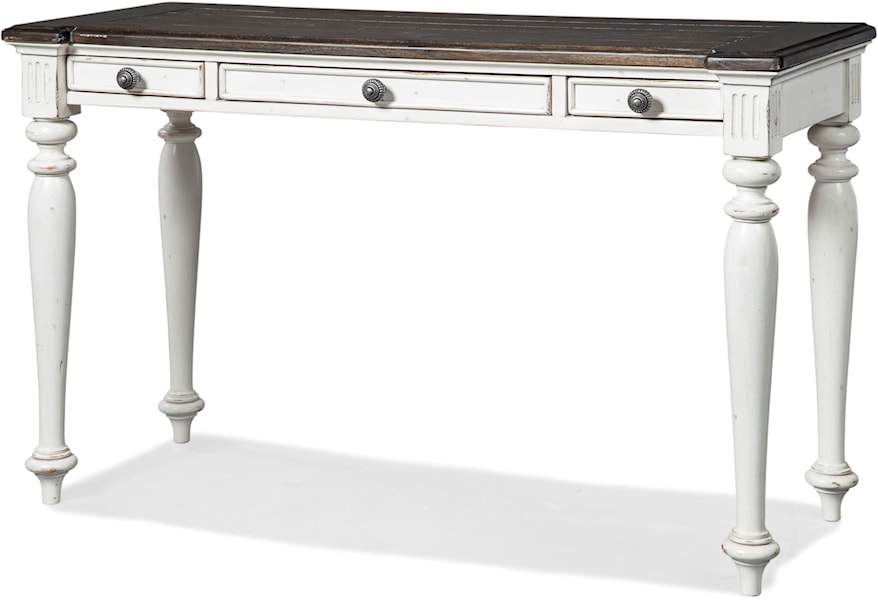 Sunny Designs Carriage House Cottage Vanity Desk With Weathered