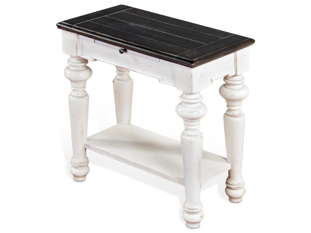 Sunny Designs Carriage House Cottage Chair Side Table With Two Tone Carriage House Cottage Chair Side Table With Two Tone Finish By Sunny Designs