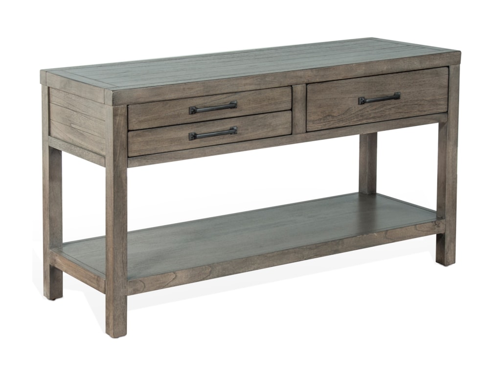 Sunny Designs Glasgow Rustic Sofa Table With 3 Drawers Bennett S Sunny Designs Glasgowsofa Table