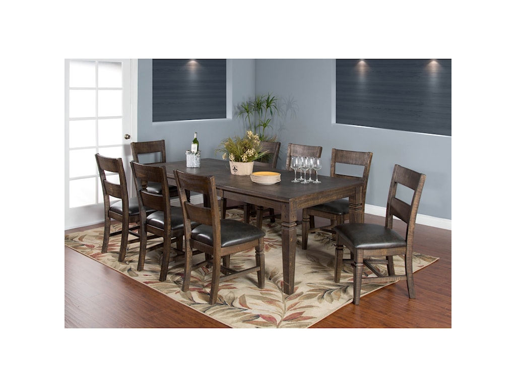 Sunny Designs Homestead 2 Dining Table Set For Eight Conlin S Furniture Dining 7 Or More Piece Sets