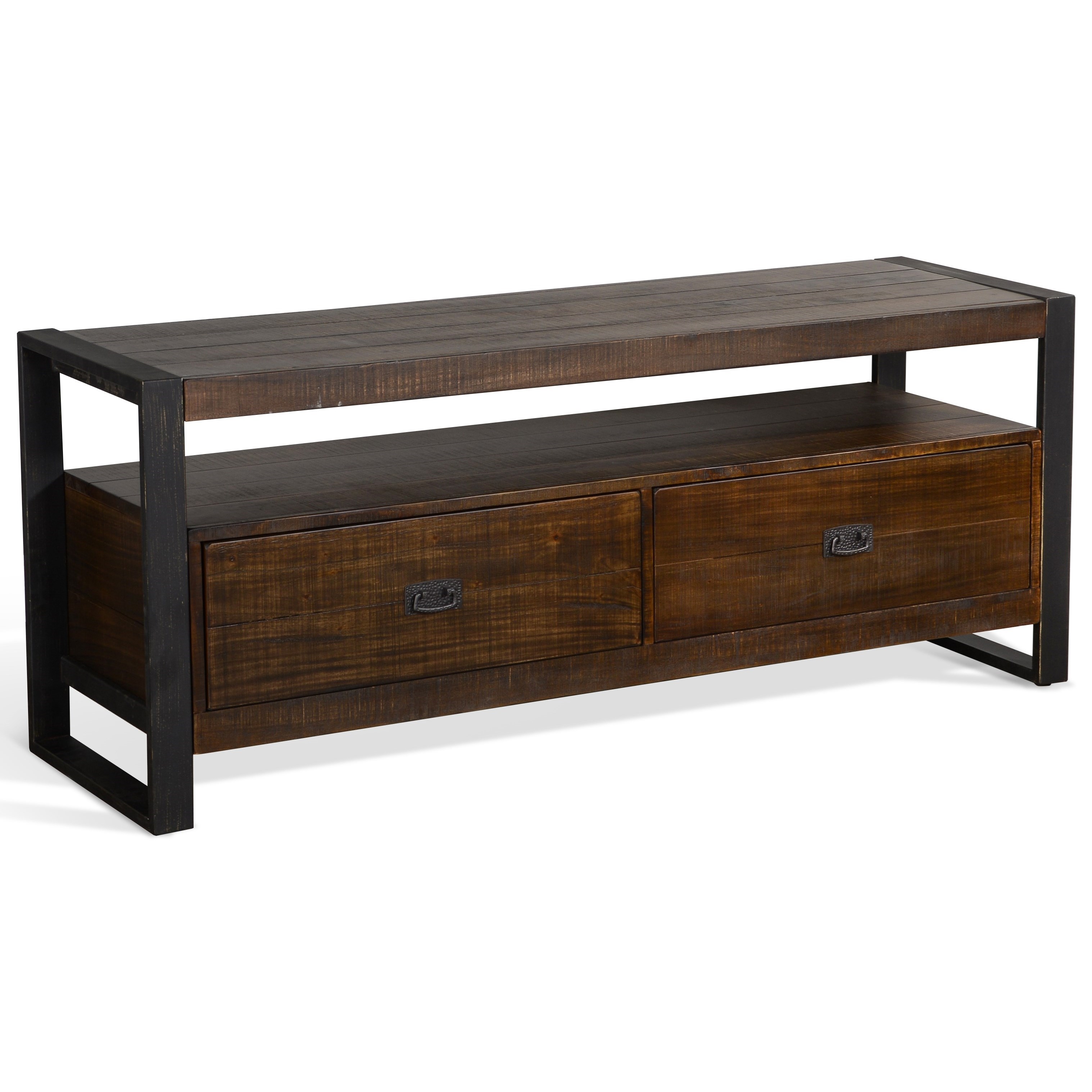 Sunny Designs Homestead 2 Rustic Metal Wood 64 Tv Console Wilson S Furniture Tv Stands