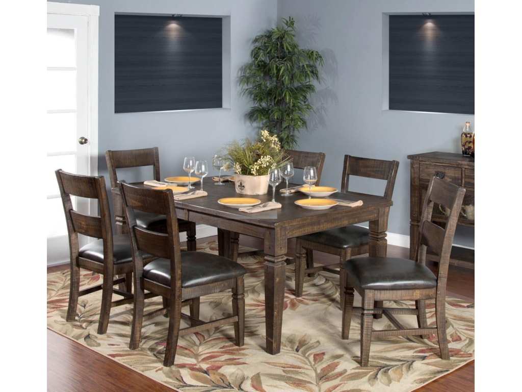 sunny designs homestead 7 piece extension dining table set old brick furniture dining 7 or more piece sets - Old Brick Dining Room Sets sunny designs homestead 7 piece extension dining table set old brick furniture dining 7 or more piece sets - Old Brick Dining Room Sets