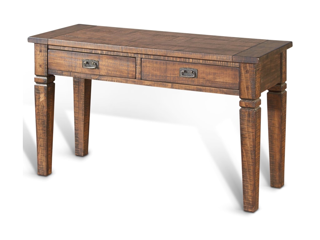 Sunny Designs Homestead Rustic Pine Sofa Console Table W 2 Drawers Sunny Designs Homesteadsofa Console Table W 2 Drawers