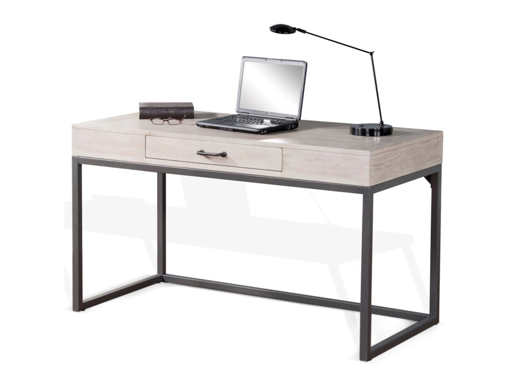 Sunny Designs Mt Vernon 2803us Contemporary Writing Desk With Mt Vernon Contemporary Writing Desk With Metal Base By Sunny Designs