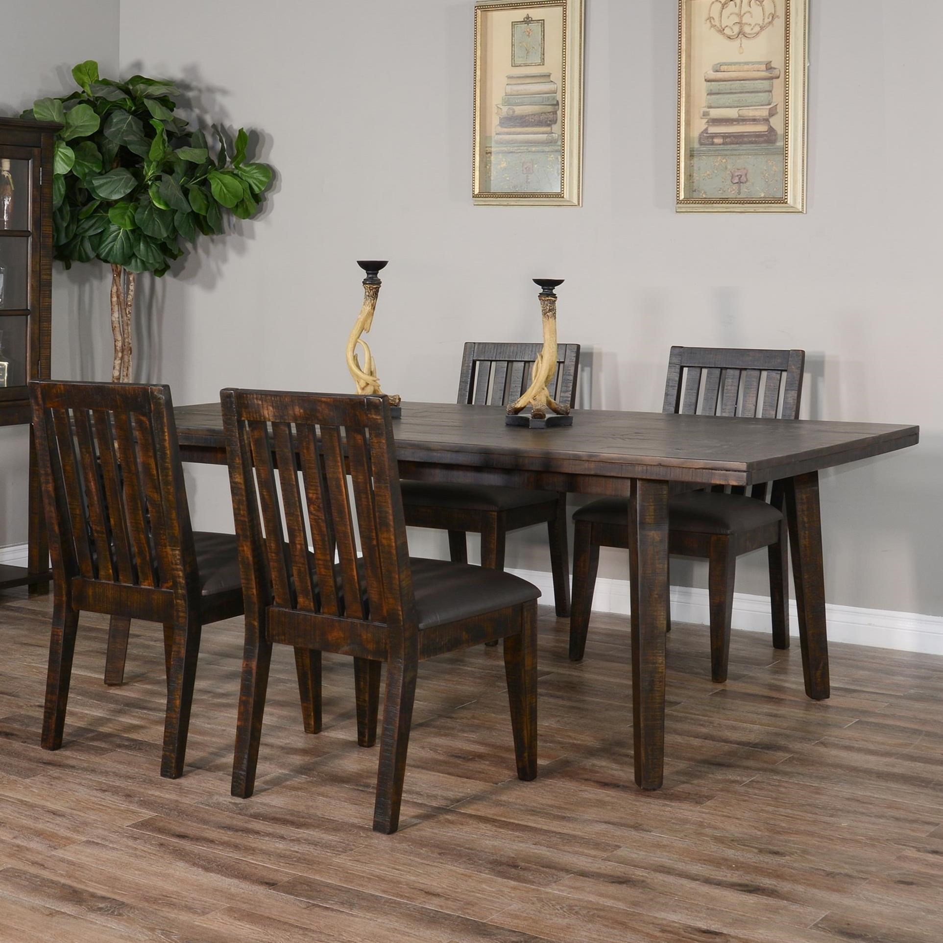 Sunny Designs Nassau Rustic 5 Piece Table Set Wayside Furniture Dining 5 Piece Sets
