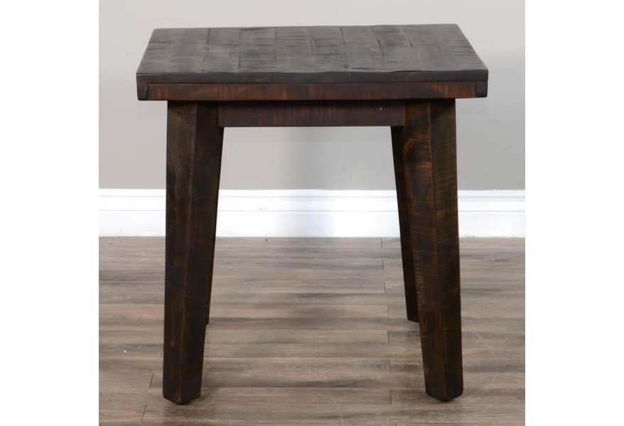 Sunny Designs Nassau 0184393 Rustic Square End Table Becker Furniture End Tables
