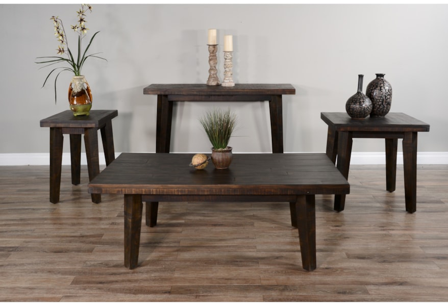 Sunny Designs Nassau 0184393 Rustic Square End Table Becker Furniture End Tables