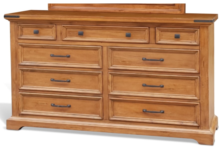 Sunny Designs Mossy Oak Nativ Living 2332dl D Nine Drawer Dresser