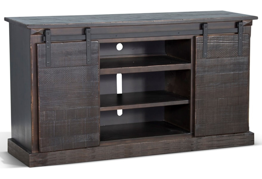 Sunny Designs Radcliff Factory 3602co F Barn Door Tv Console Fire Place 26 Fb Furniture And Appliancemart Tv Stands