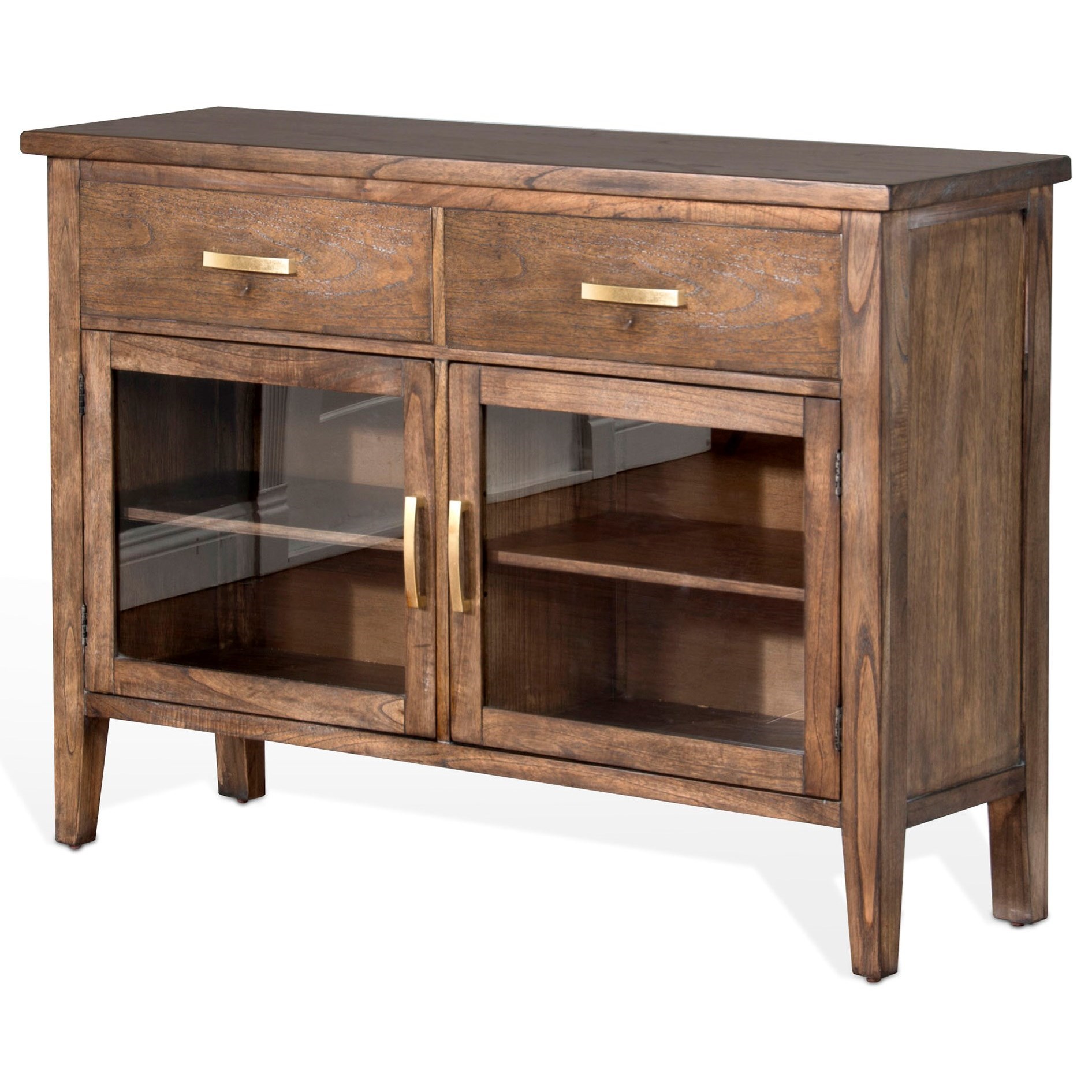 Vfm Signature Sdin Reno Rustic Server With Glass Doors