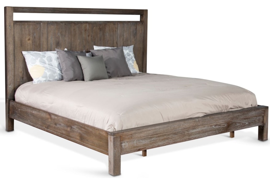 Sunny Designs Reno Rustic California King Low Platform Bed Rustic California King Low Platform Bed