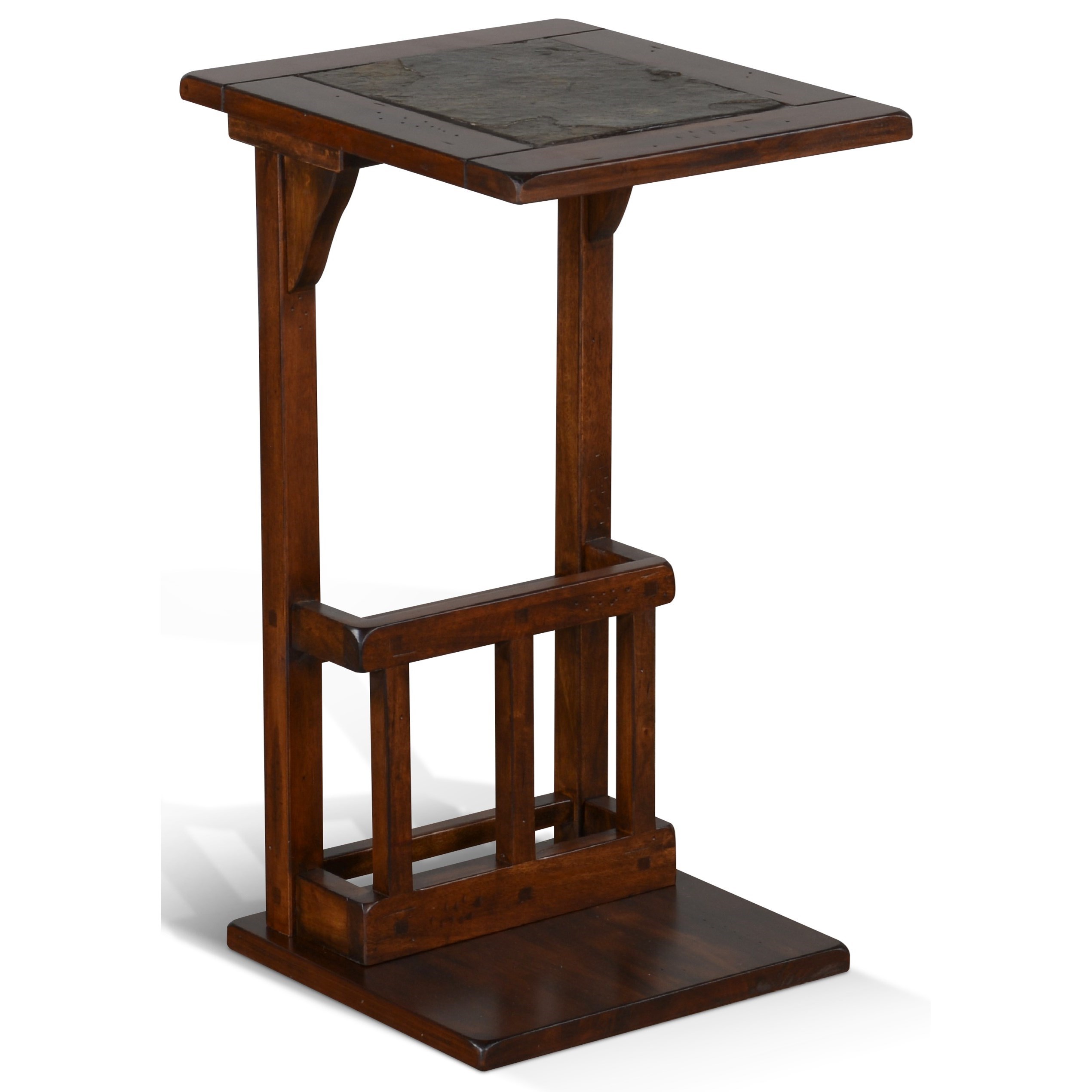 Sunny Designs Santa Fe 2 Sofa Mate Table With Slate Tile Inset Top Wayside Furniture Sofa Tables Consoles
