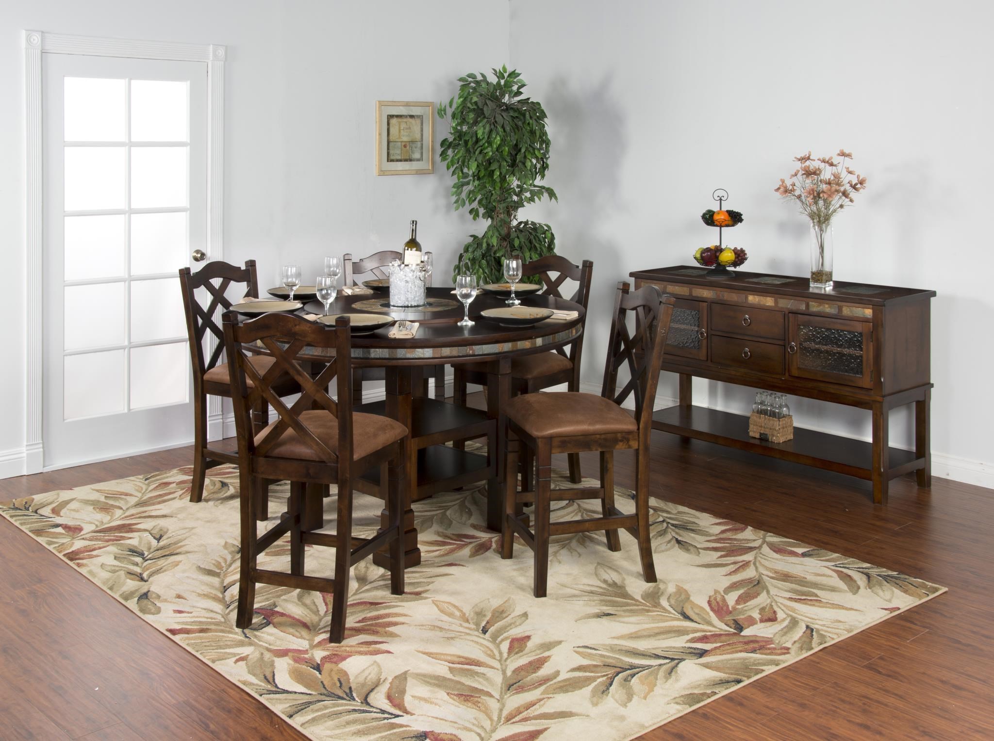 Sunny Designs Santa Fe 1225dc Tb 60 Round Dining Table Becker Furniture Dining Tables