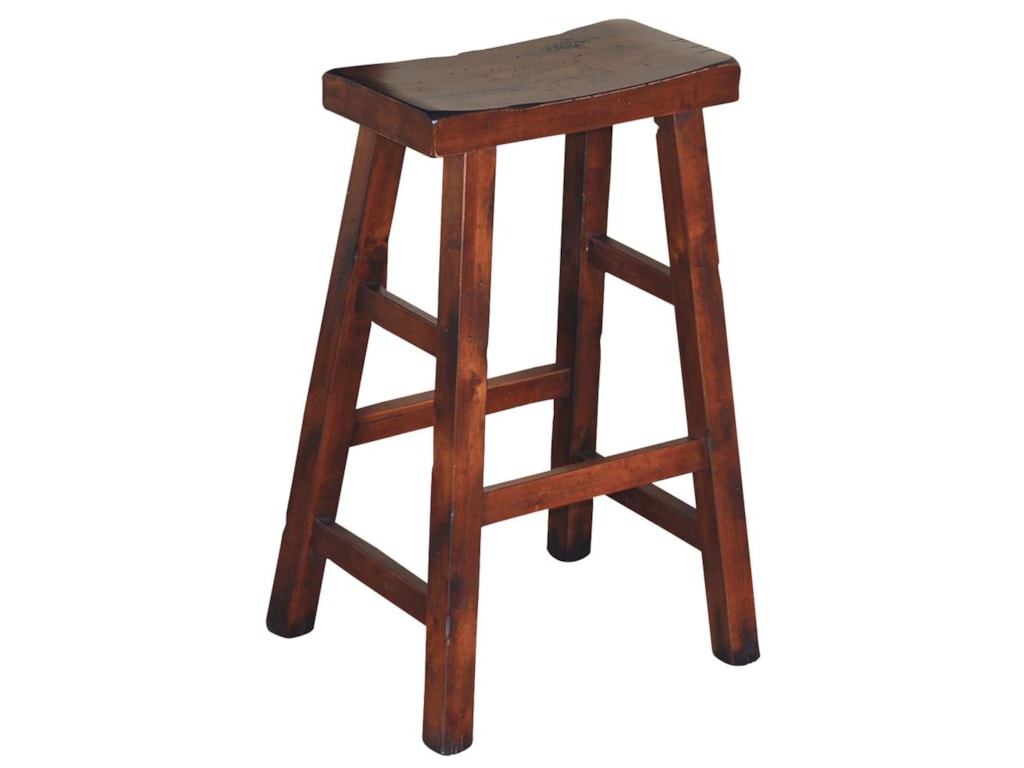 Sunny Designs Santa Fe Traditional 30 Inch High Saddle Seat Stool Sunny Designs Santa Fe30 Inch High Saddle Seat Stool