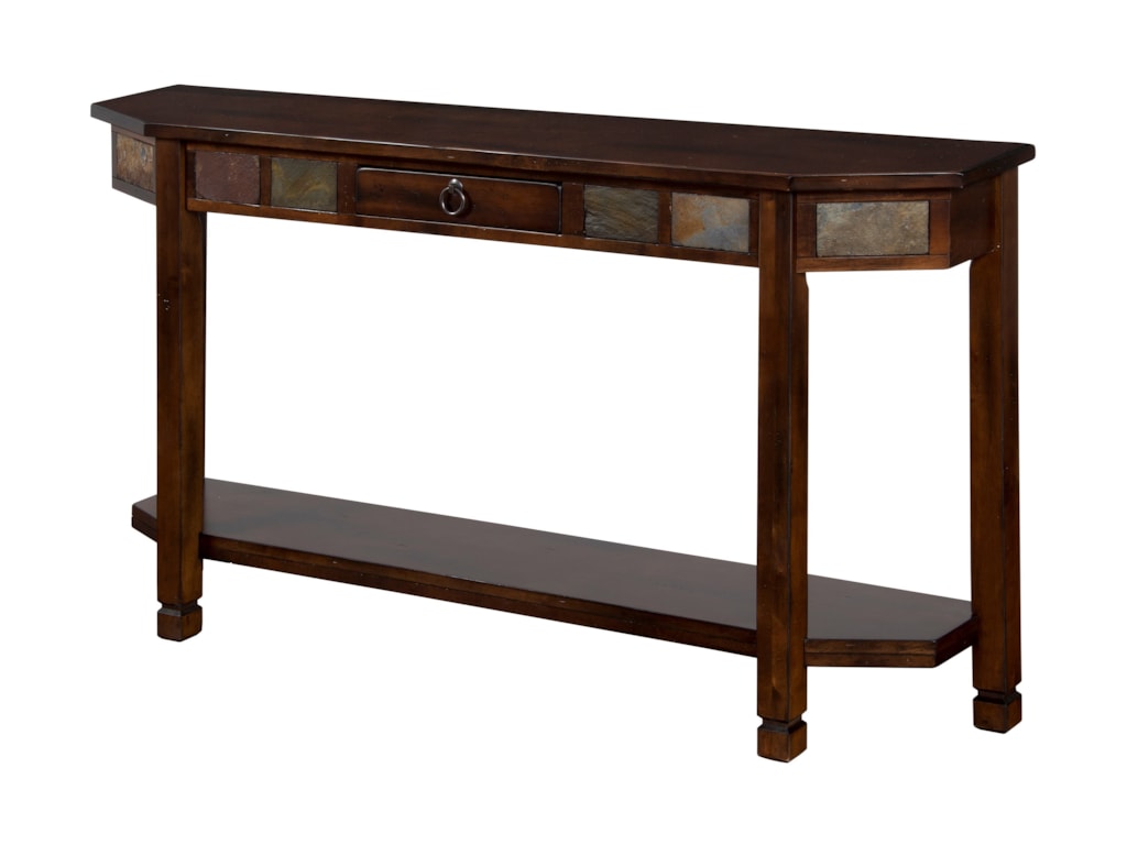 Sunny Designs Santa Fe Entry Console With Slate Tiles Sadler S Sunny Designs Santa Feentry Console