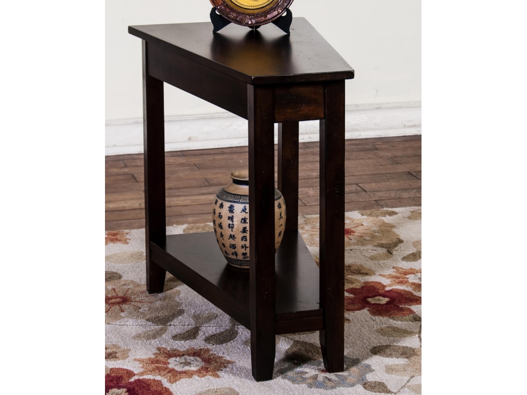 Santa Fe Dark Chocolate Chair Side Table By Sunny Designs At John V Schultz Furniture