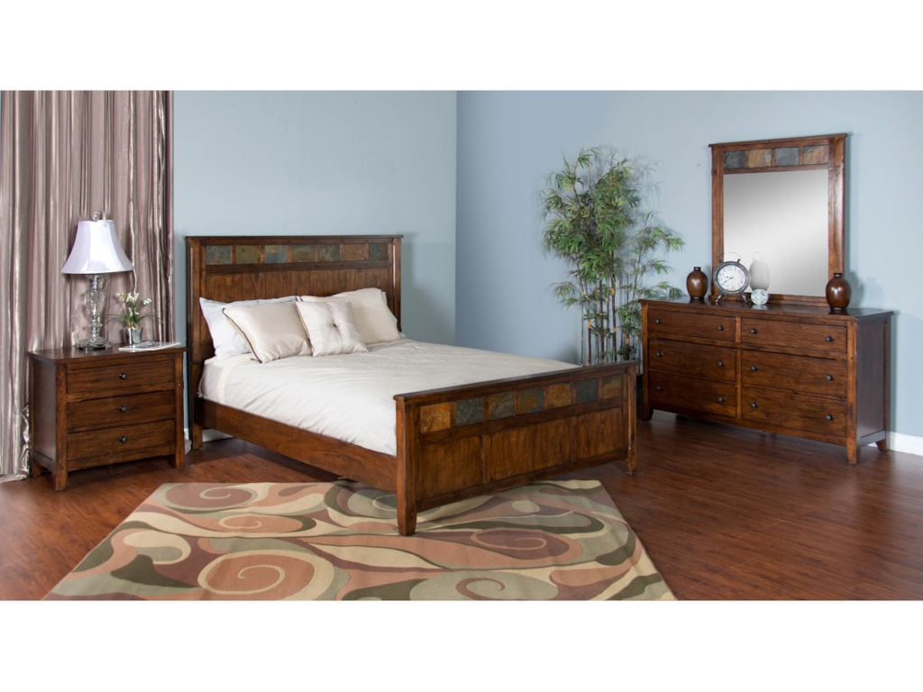 Sunny Designs Santa FeKing Panel Bed