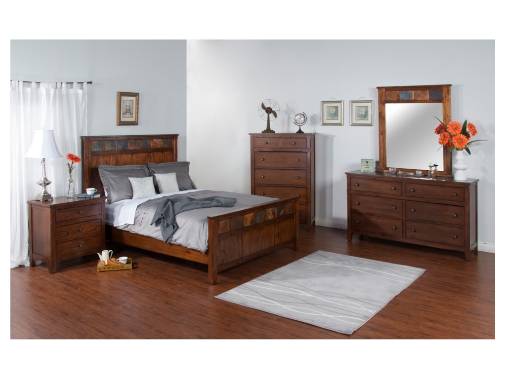 Sunny Designs Santa FeKing Panel Bed