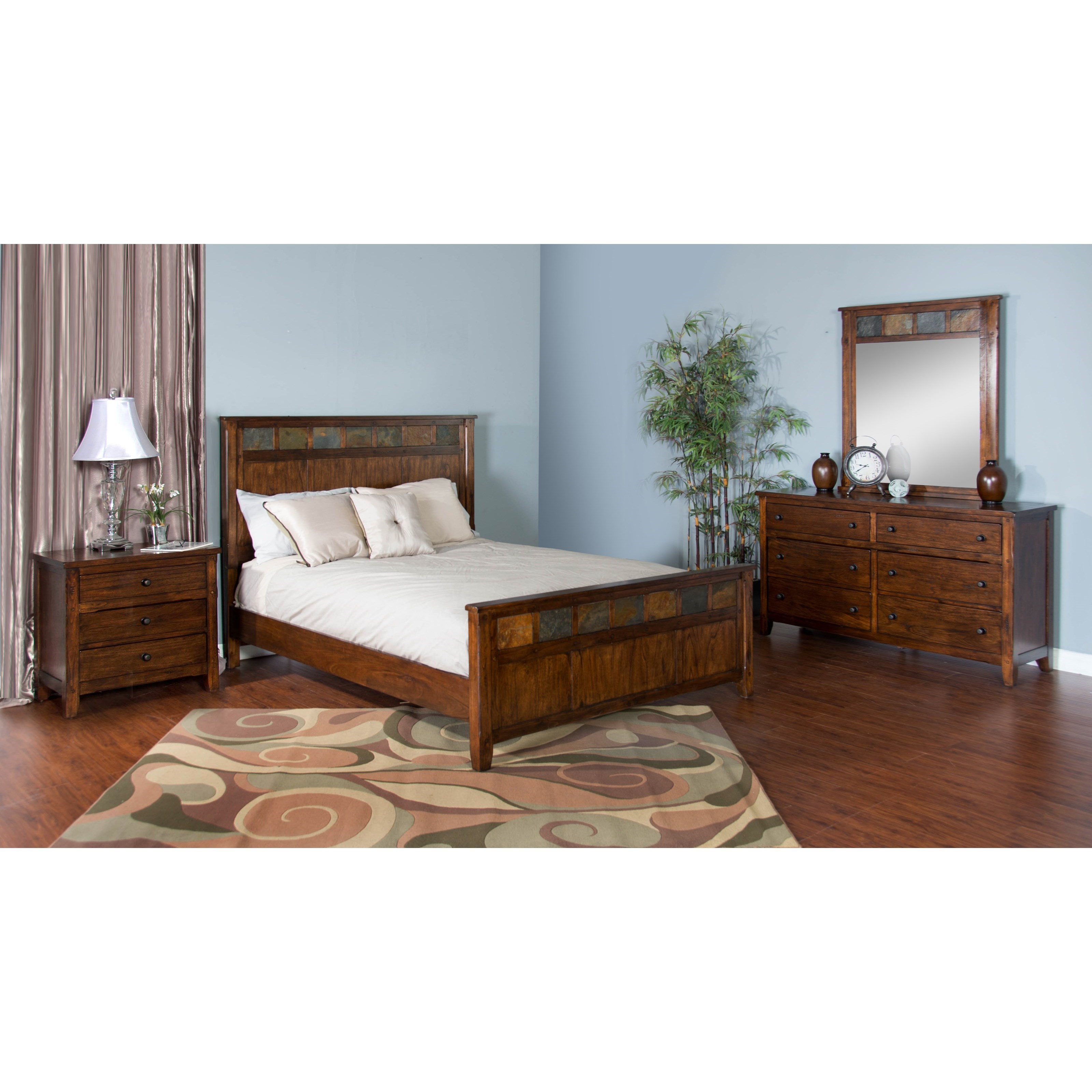 Sunny Designs Santa Fe Rustic Six Drawer Dresser Sparks Homestore Dressers