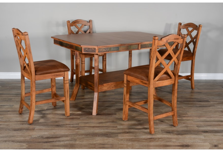 Dual Height Dining Table W 2 Butterfly Leaves Sadler S Home Furnishings Dining Tables