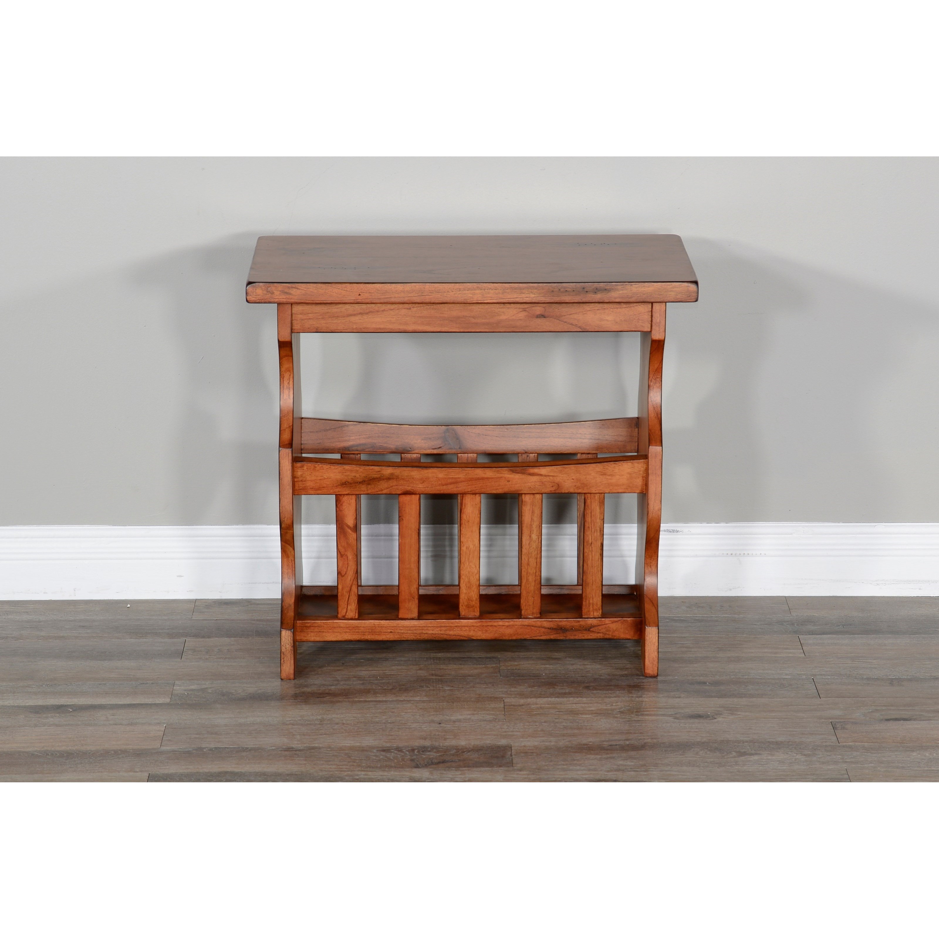 Sunny Designs Sedona 2 Magazine Table With Slate Tile Accents Wayside Furniture End Tables