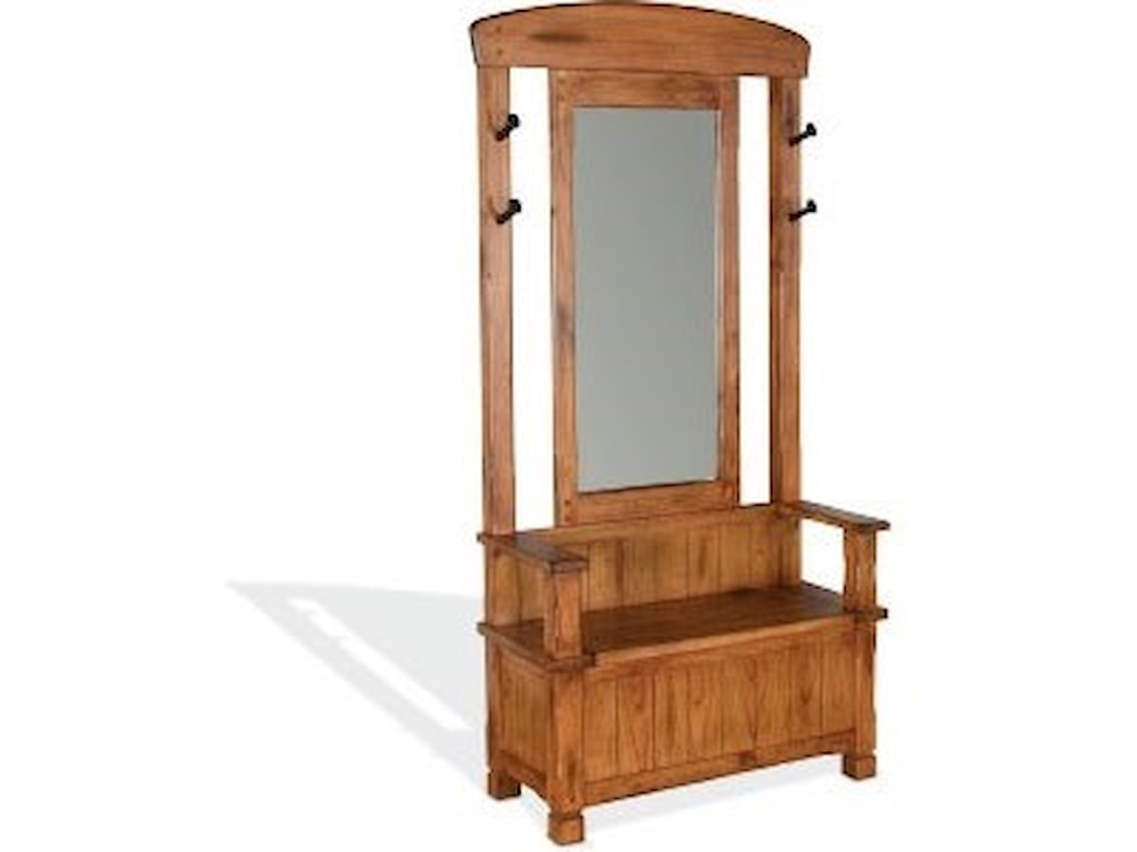 Sunny Designs Sedona 2 Rustic Hall Tree With Storage Bench