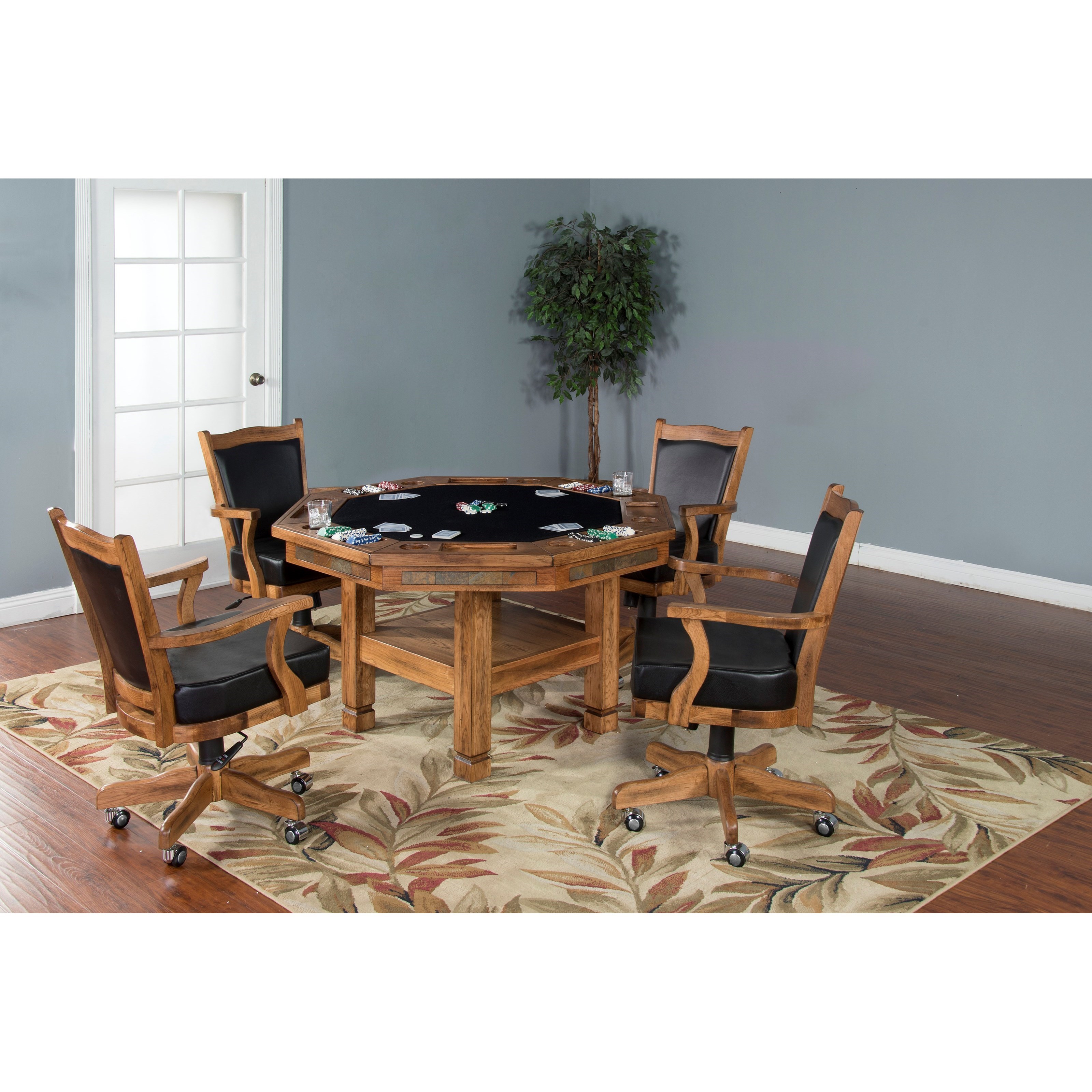 Sunny Designs Sedona 1005ro Reversible Top Game Dining Table