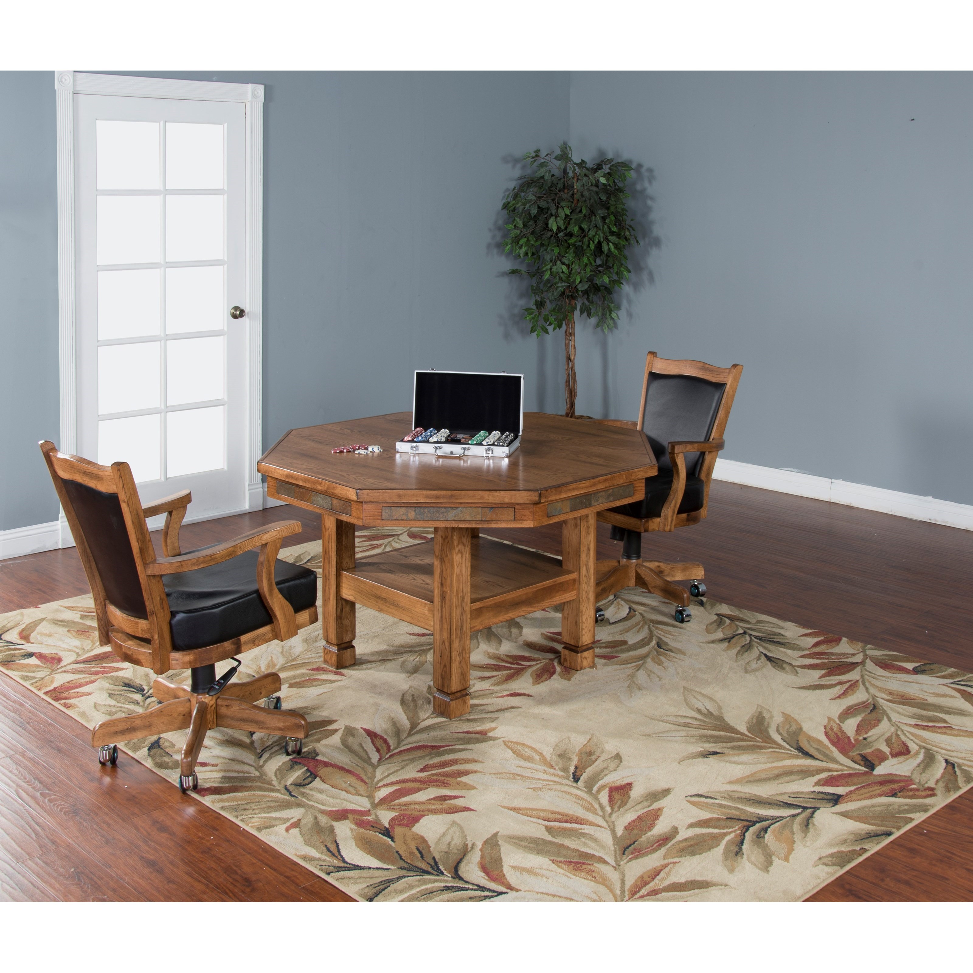 Sunny Designs Sedona 1005ro Reversible Top Game Dining Table