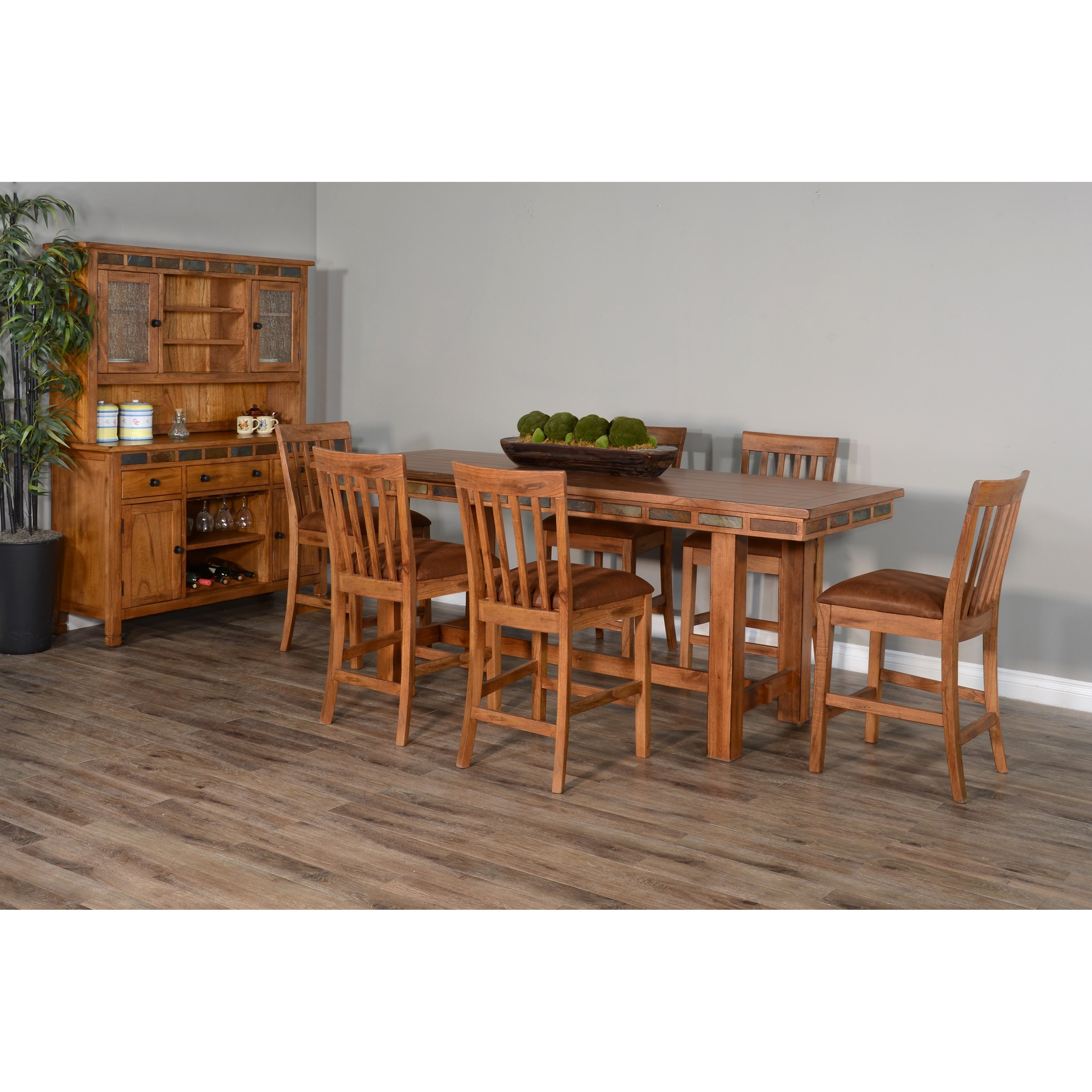Sunny Designs Sedona Counter Height Friendship Table With Slate
