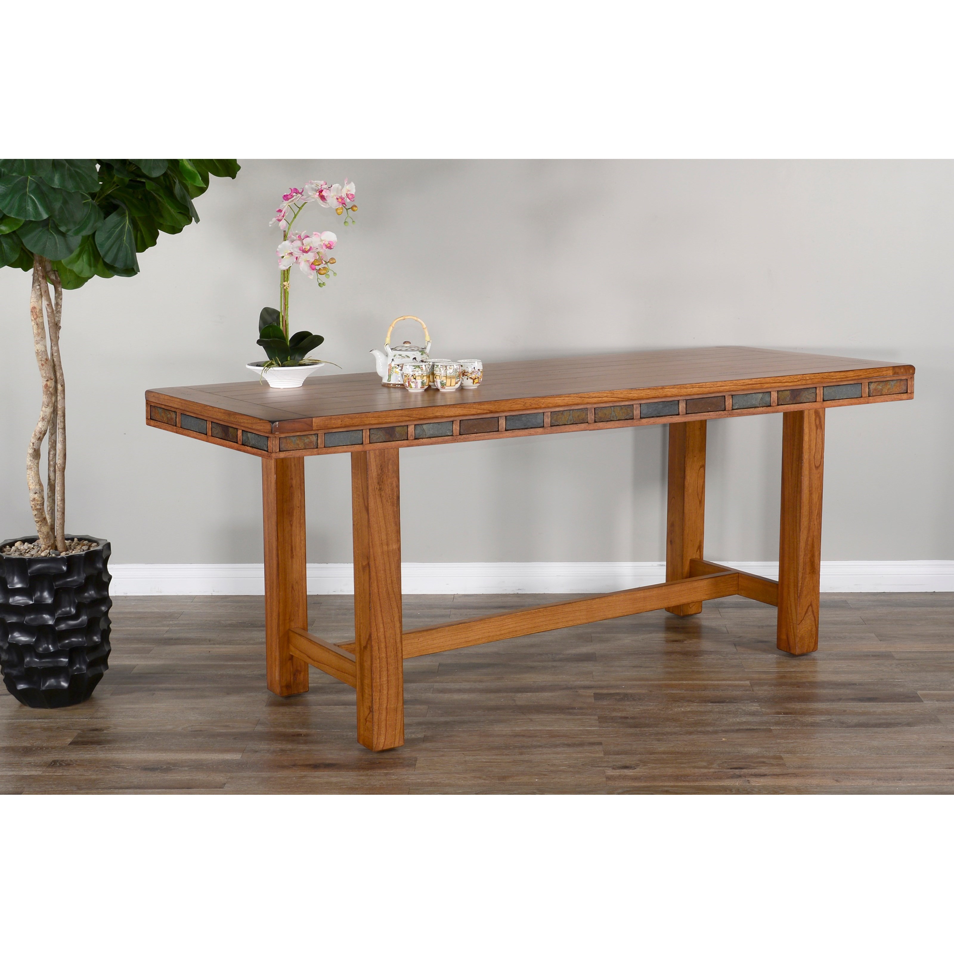 Sunny Designs Sedona Counter Height Friendship Table With Slate
