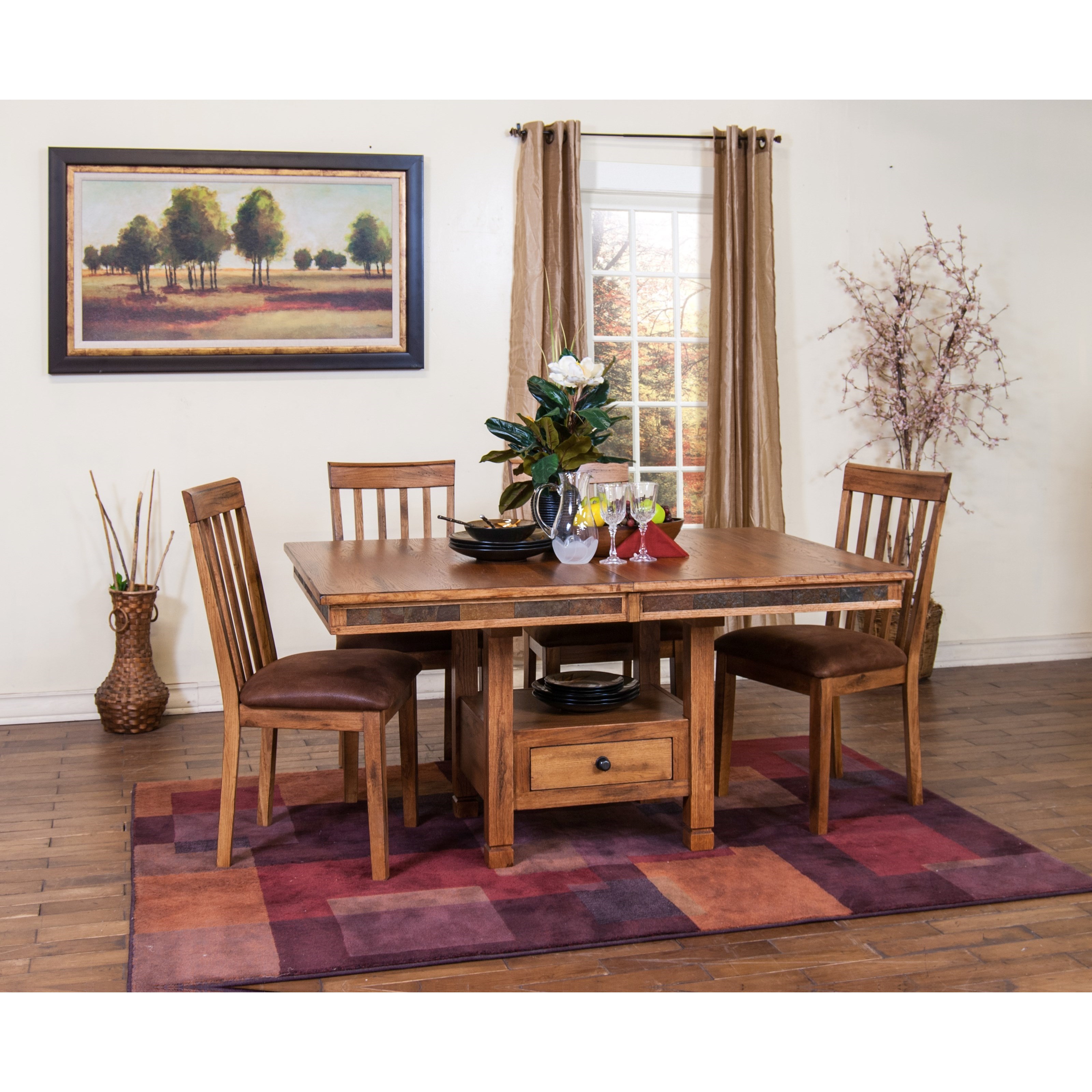 Sunny Designs Sedona Adjustable Butterfly Dining Table With