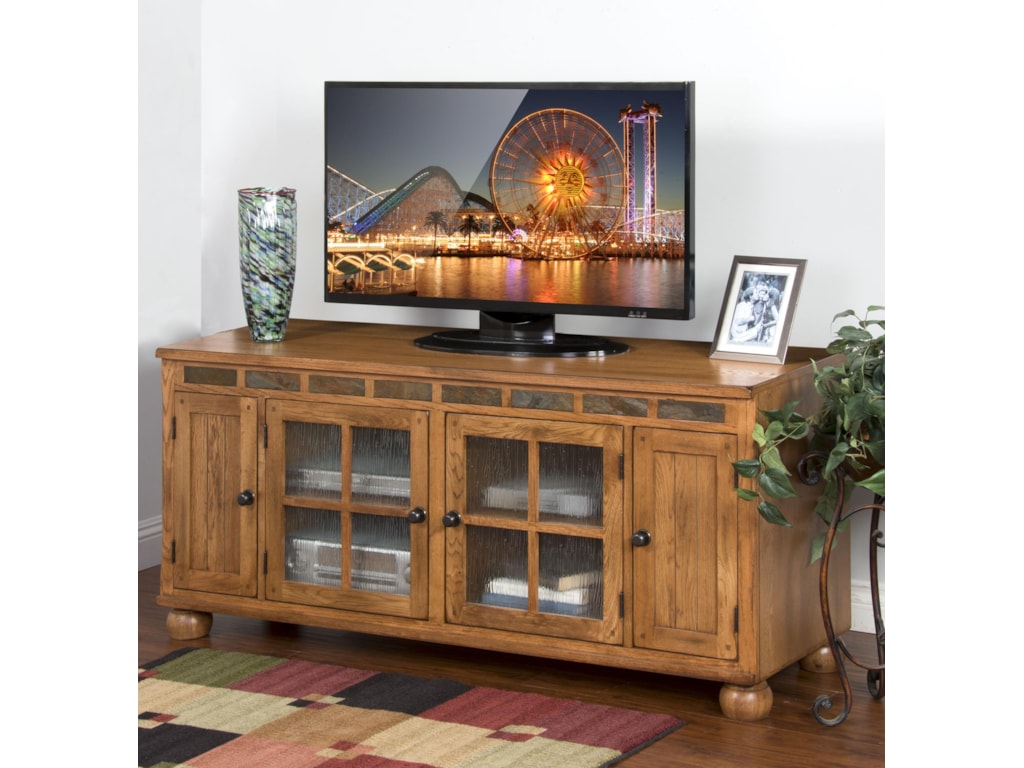 Sunny Designs Sedona 62 Rustic Oak Tv Console Suburban Furniture Sunny Designs Sedonatv Console