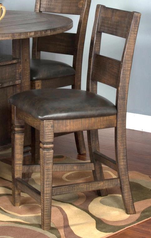 Sunny Designs Thatcher 24 Counter Height Upholstered Barstool Morris Home Bar Stools