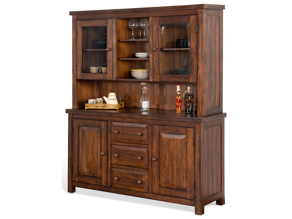 Wooden Buffet Hutch Cabinet